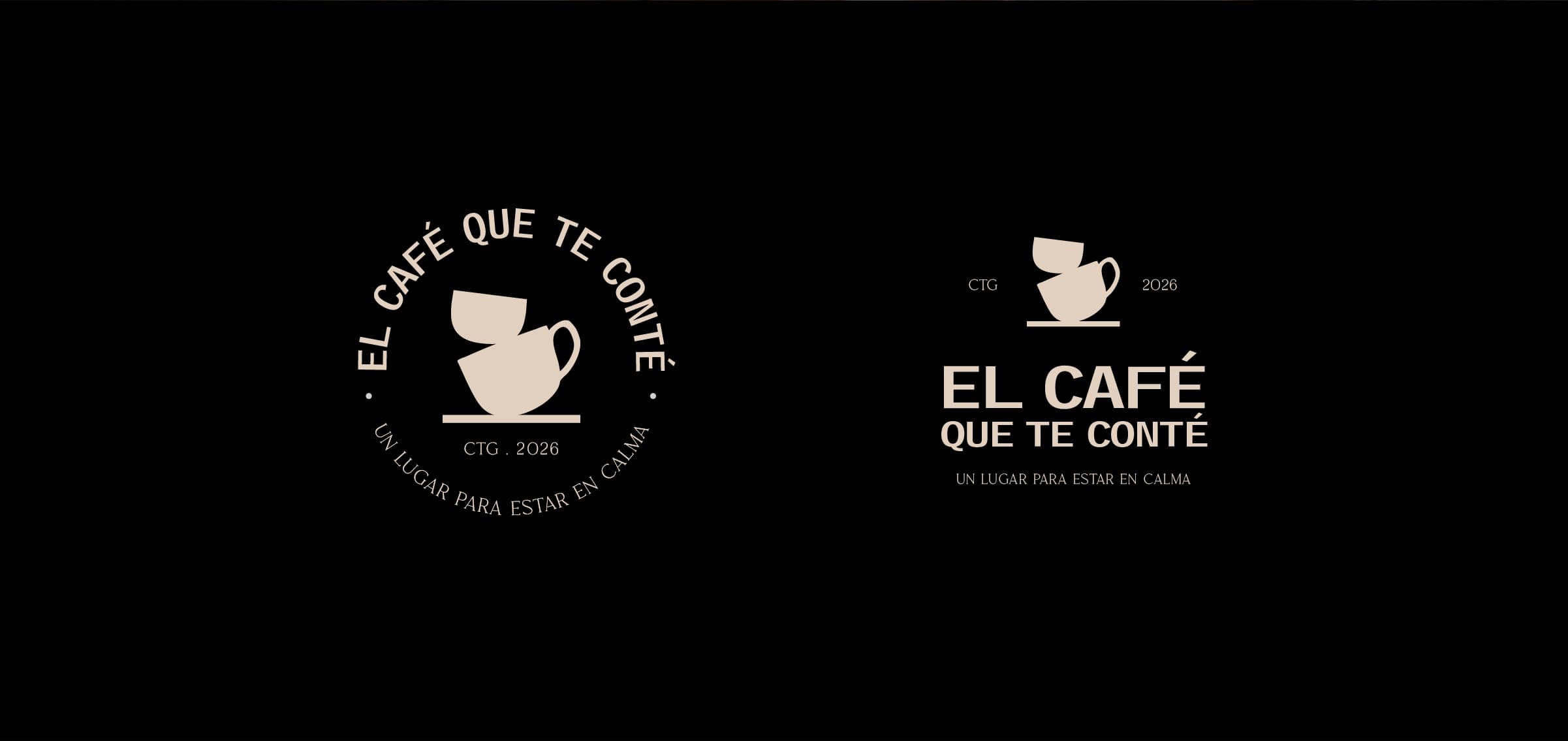 Versiones del logotipo de El Café Que Te Conté